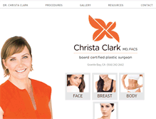 Tablet Screenshot of clarkplasticsurgery.com